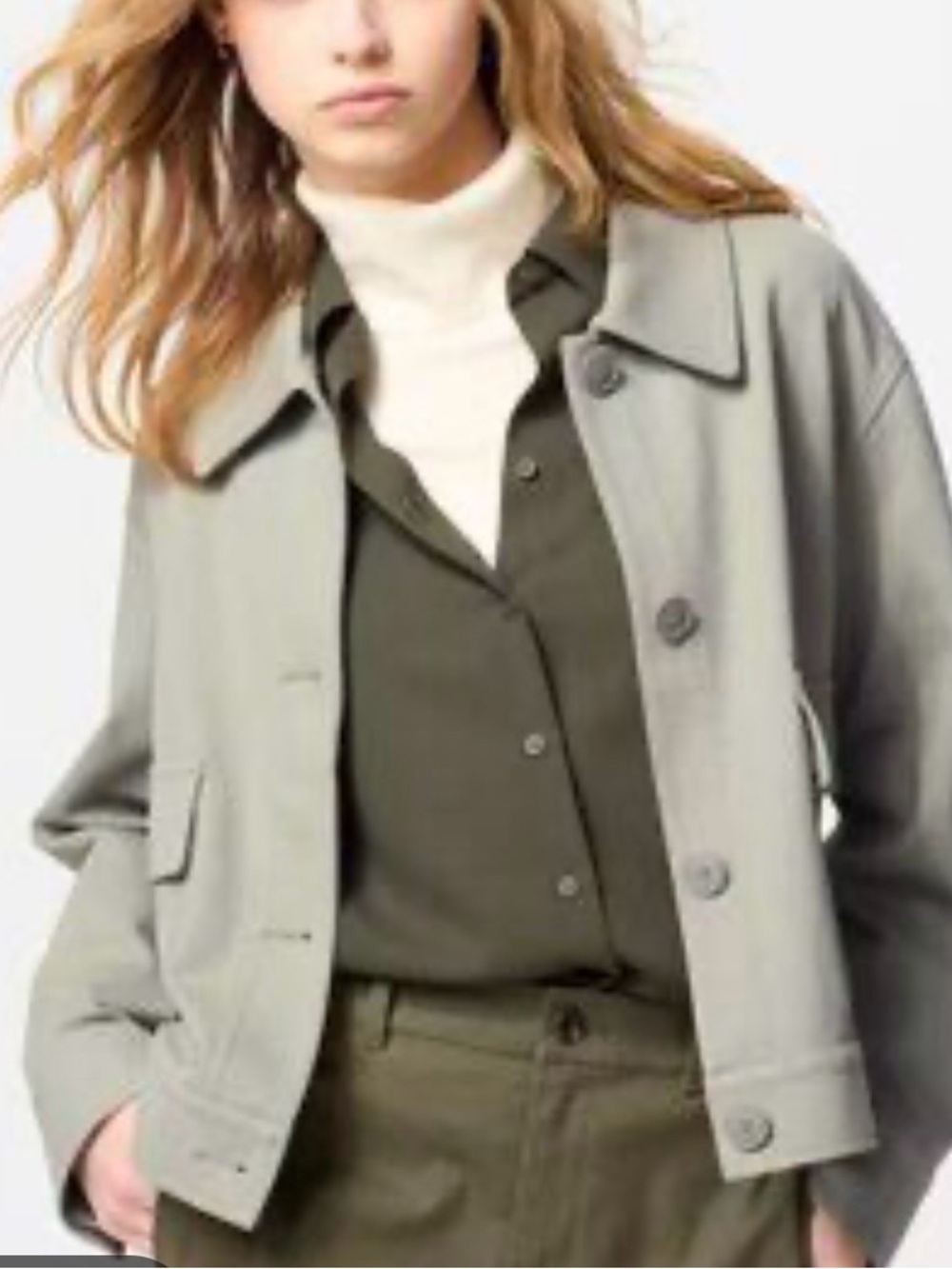 Uniqlo Cropped Utility Jacket